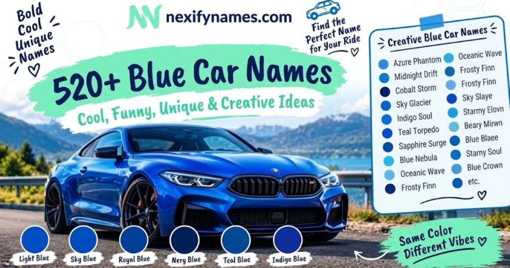  520+ Blue Car  Cool, Funny, Unique & Creative Ideas