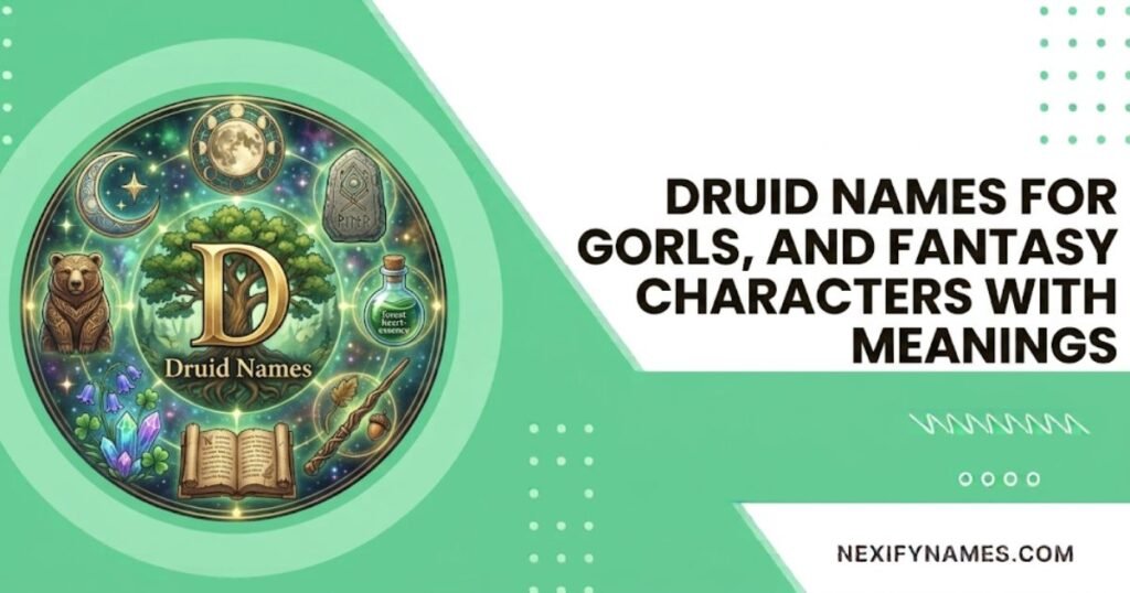 550+ Druid Names for Boys, Girls, and Fantasy Characters With Meanings