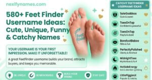 580+ Feet Finder Username Ideas: Cute, Unique, Funny & Catchy Names