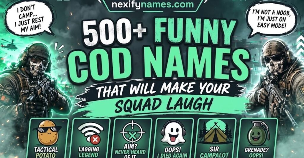 500+ Funny COD Names That Will Make Your Squad Laugh
