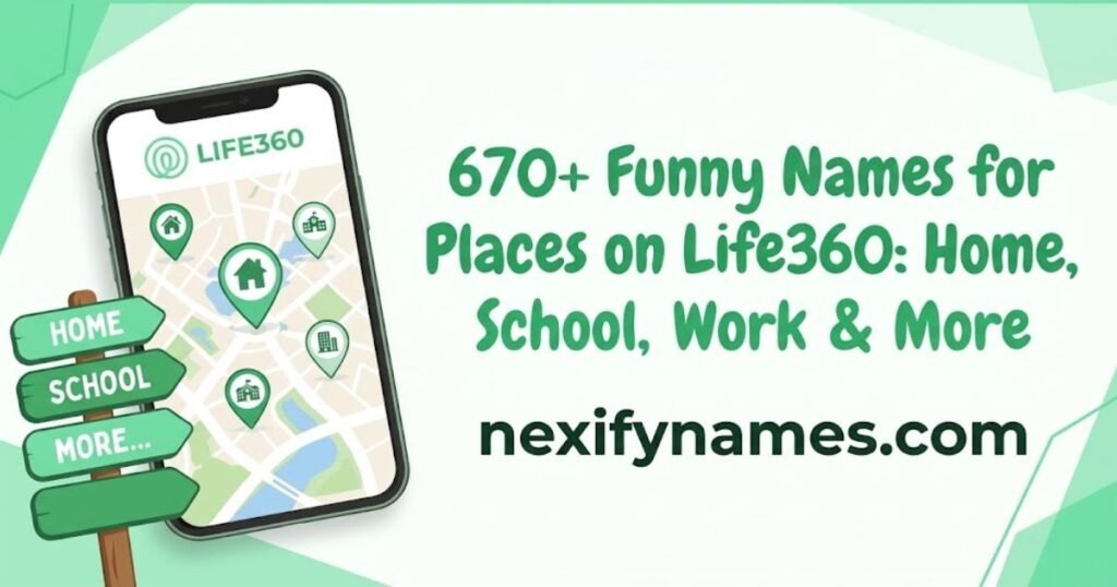 670+ Funny Names for Places on Life360: Home, School, Work & More