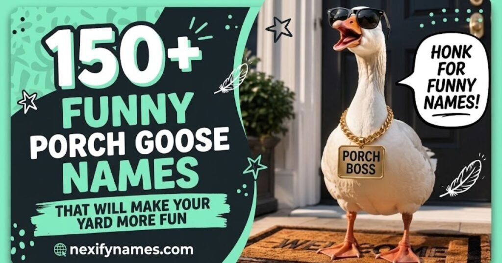 150+ Funny Porch Goose Names That Will Make Your Yard More Fun