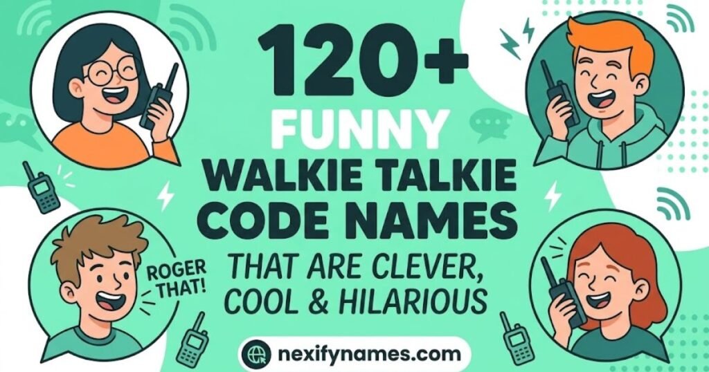 120+ Funny Walkie Talkie Code Names That Are Clever, Cool & Hilarious
