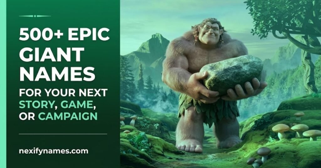 500+ Epic Giant Names for Your Next Story, Game, or Campaign