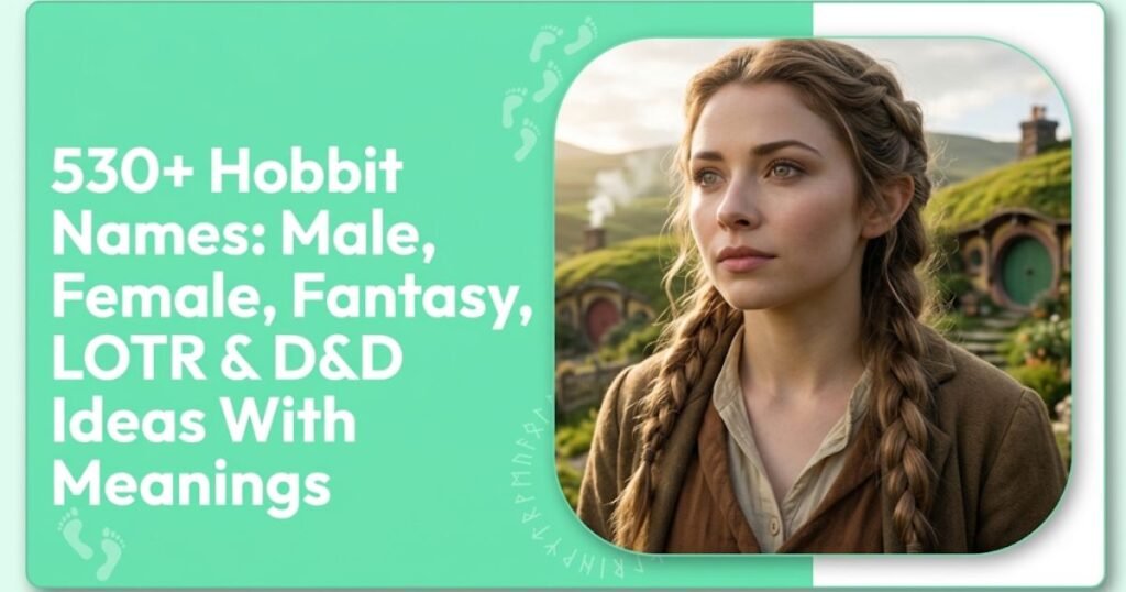 530+ Hobbit Names: Male, Female, Fantasy, LOTR & D&D Ideas With Meanings