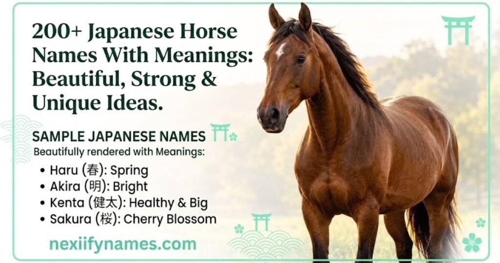 200+ Japanese Horse Names With Meanings: Beautiful, Strong & Unique Ideas