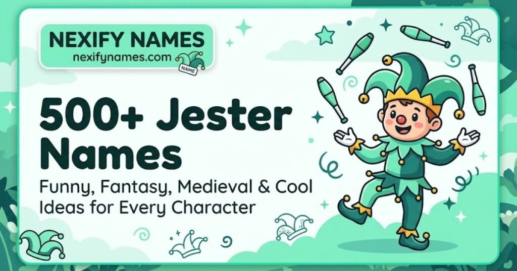 500+ Jester Names: Funny, Fantasy, Medieval & Cool Ideas for Every Character
