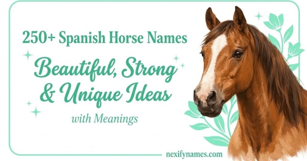 250+ Spanish Horse  Beautiful, Strong & Unique Ideas With Meanings
