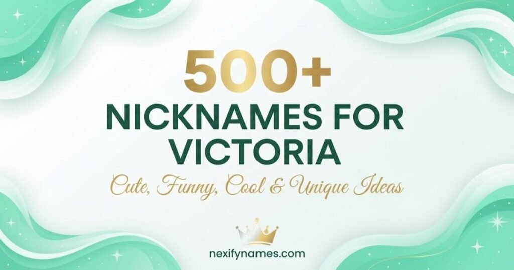 500+ Victoria Nicknames: Cute, Funny, Cool & Unique Ideas