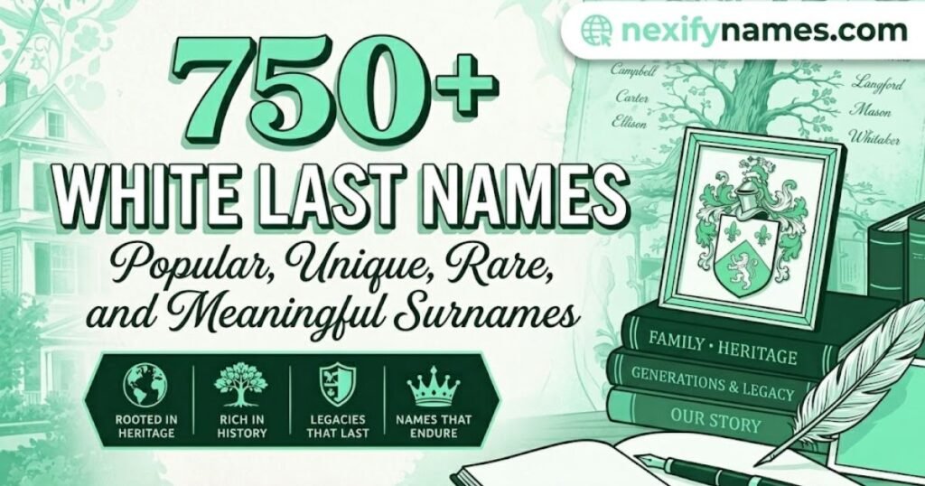 750+ White Last Names: Popular, Unique, Rare, and Meaningful Surnames