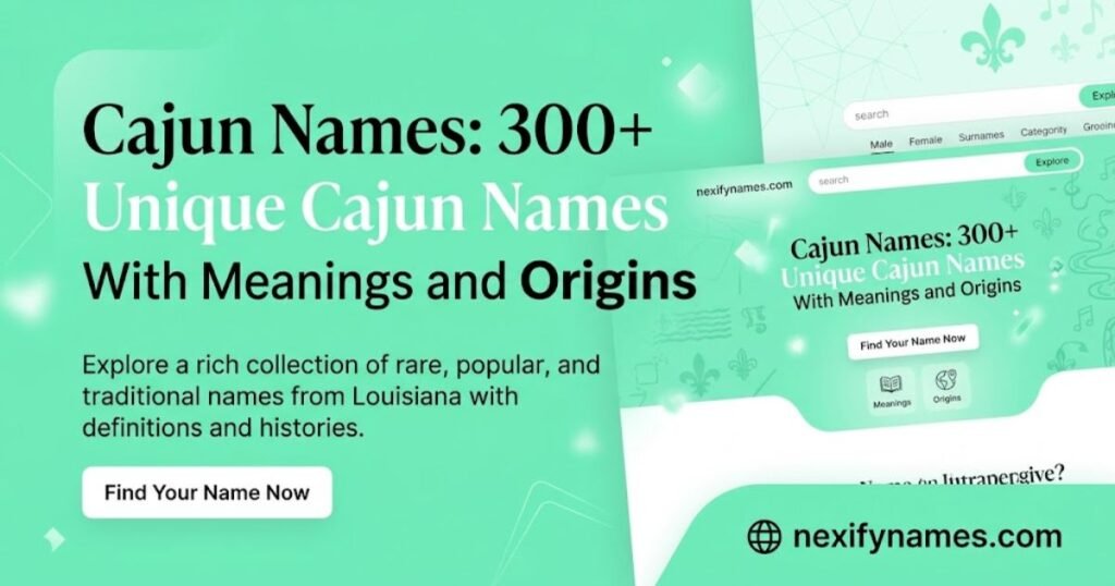Cajun Names: 300+ Unique Cajun Names With Meanings and Origins