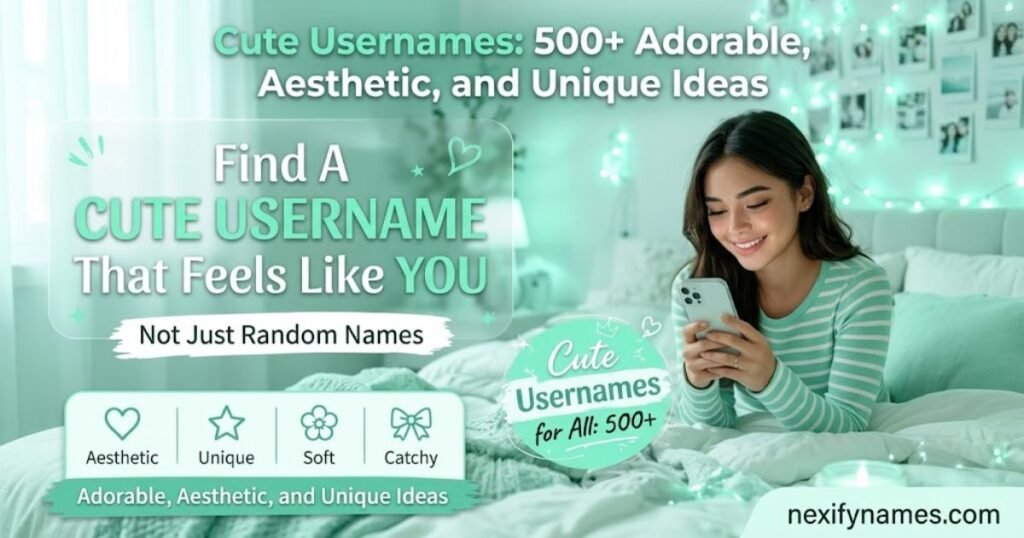 Cute Usernames: 500+ Adorable, Aesthetic, and Unique Ideas