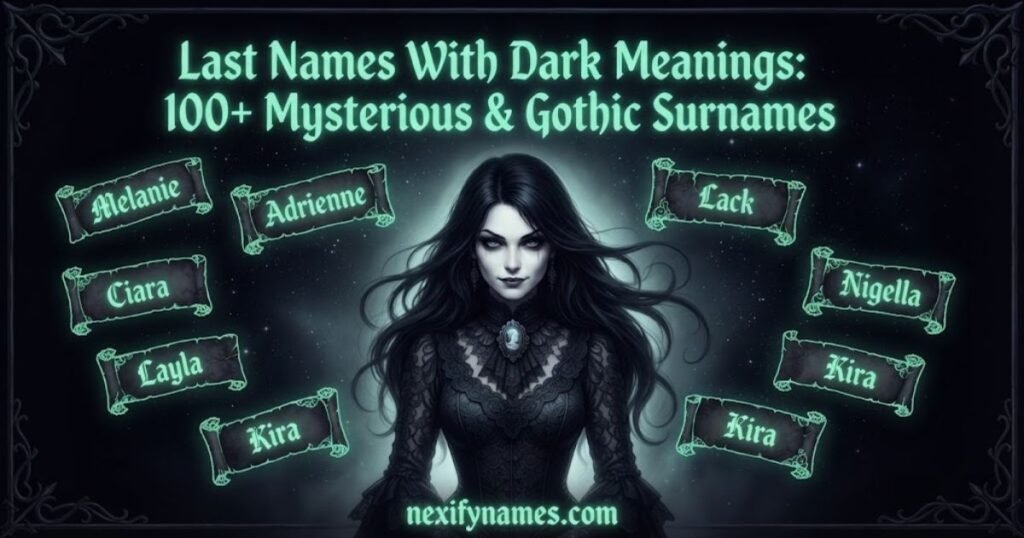Last Names With Dark Meanings: 100+ Mysterious & Gothic Surnames