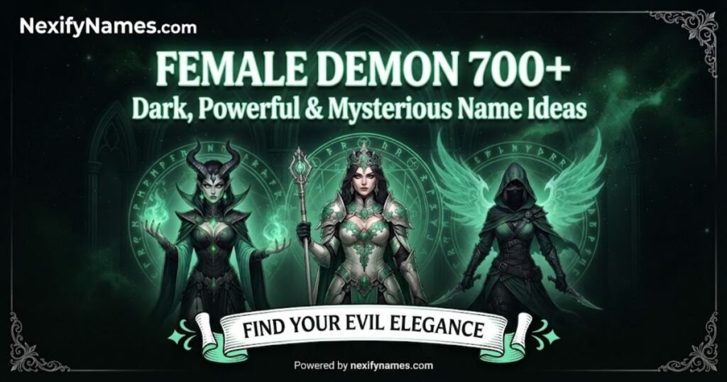 Female Demon  700+ Dark, Powerful & Mysterious Name Ideas