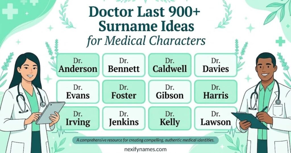Doctor Last  900+ Surname Ideas for Medical Characters