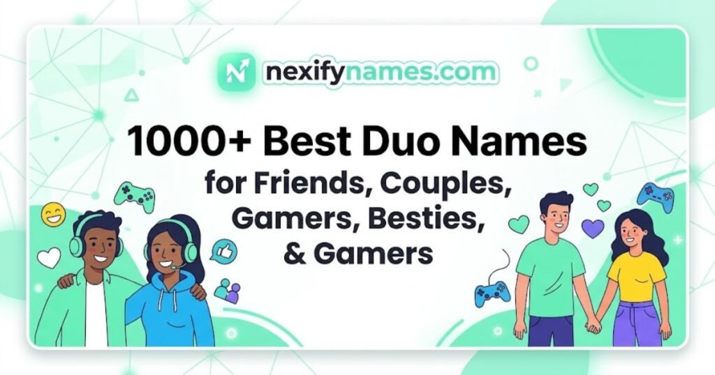 1000+ Best Duo Names for Friends, Couples, Besties ,& Gamers 