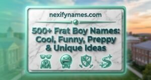 500+ Frat Boy Names: Cool, Funny, Preppy & Unique Ideas