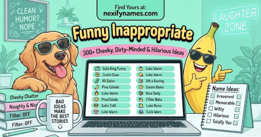Funny Inappropriate  300+ Cheeky, Dirty-Minded & Hilarious Ideas