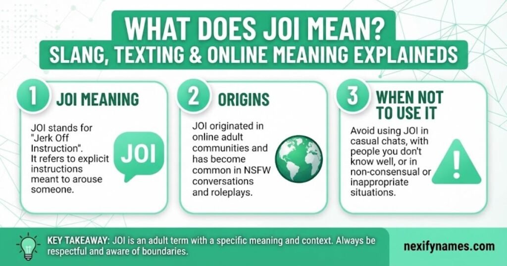 What Does JOI Mean? Slang, Texting & Online Meaning Explained