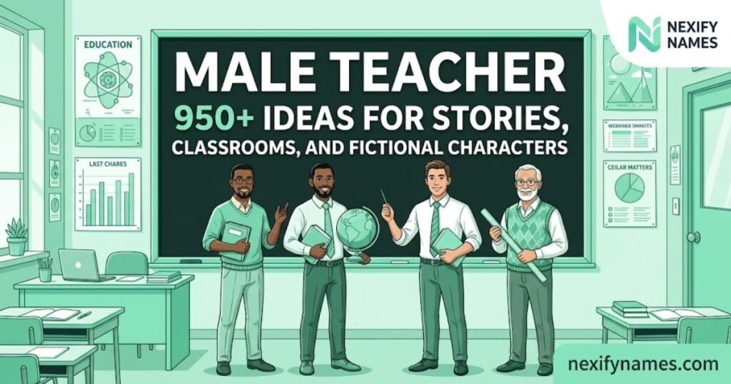 Male Teacher  950+ Ideas for Stories, Classrooms, and Fictional Characters