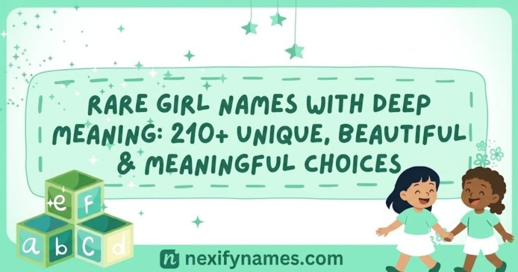 Rare Girl Names With Deep Meaning: 210+ Unique, Beautiful & Meaningful Choices