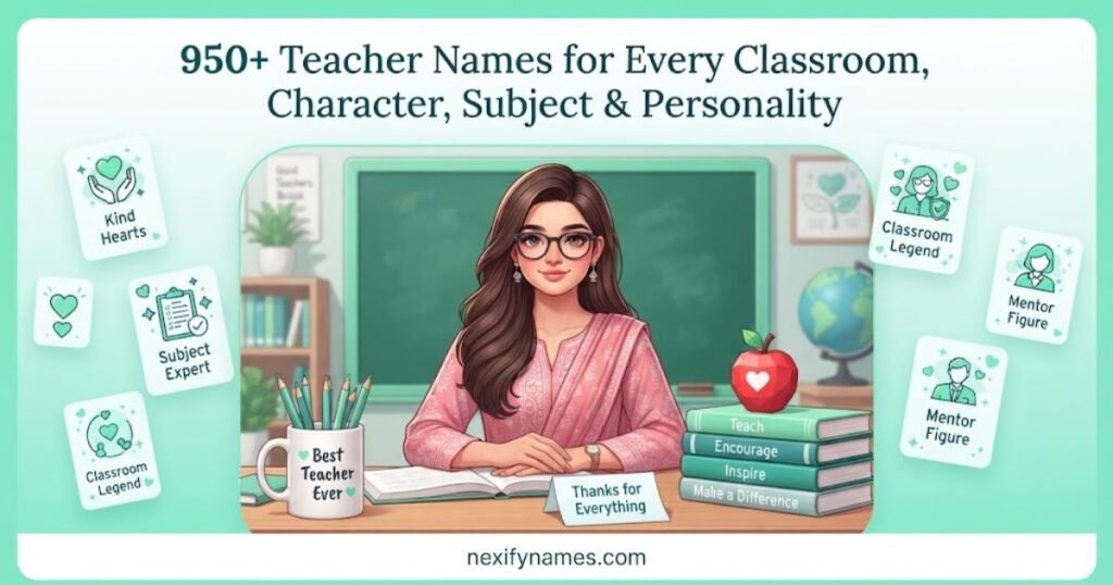950+ Teacher Names for Every Classroom, Character, Subject & Personality