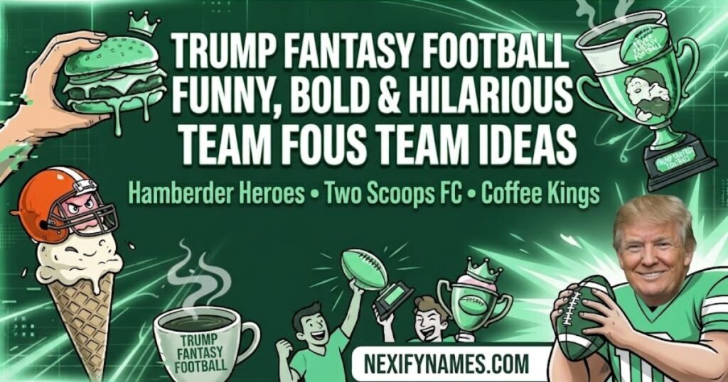 Trump Fantasy Football  Funny, Bold & Hilarious Team Ideas