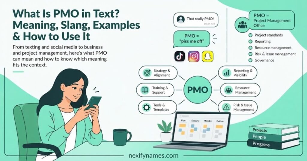 What Is PMO in Text? Meaning, Slang, Examples & How to Use It